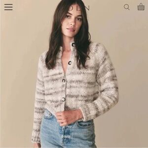 Doen Newbury Space Dye Cardigan - Size Large